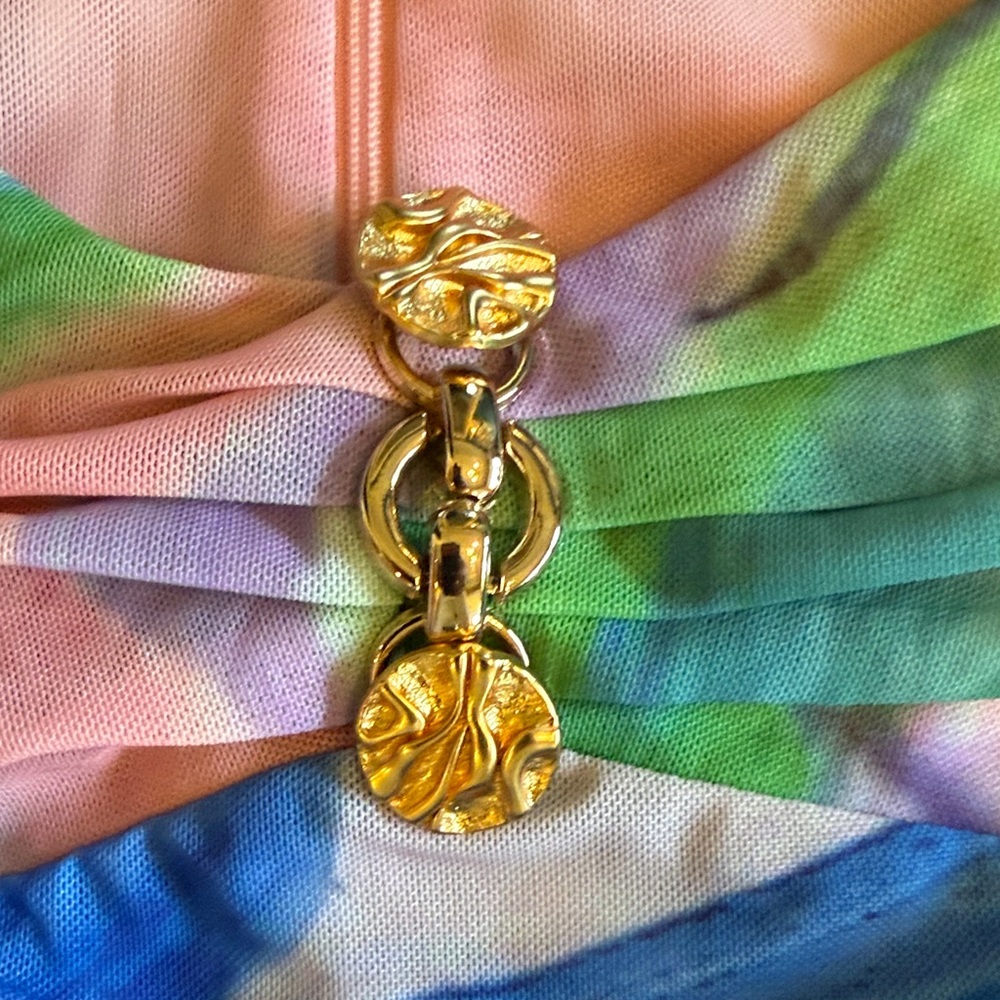 Colorful Abstract Mini Dress - Picture 4 of 4